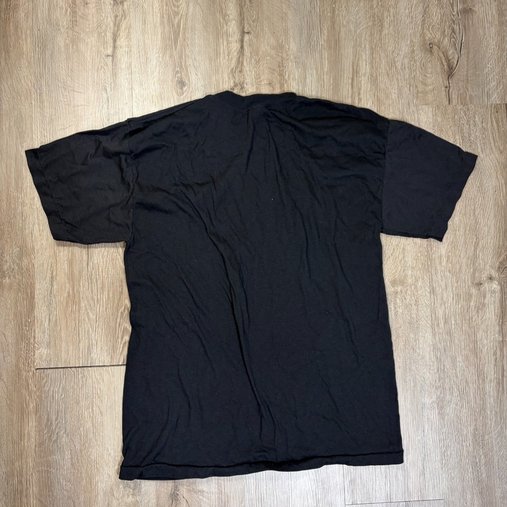 VTG Mustang Sportswear T Shirt Single Stitch Black XL Ford Gold Vintage - Picture 2 of 8